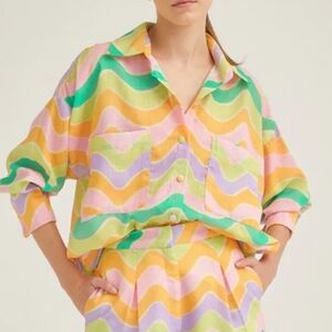 NWT Silka Oversized Waves Top